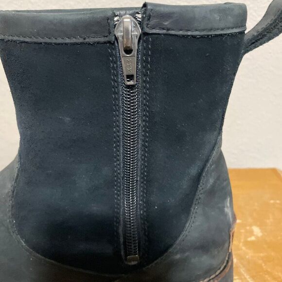 Ugg Hendren 1008140 Black LEATHER Waterproof Zip Ankle Boots Men\'s Sz 11 main image 7